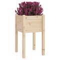Miniatyrbilde 4 av 9: vidaXL Plantekasser 2 stk 40x40x70 cm heltre furu