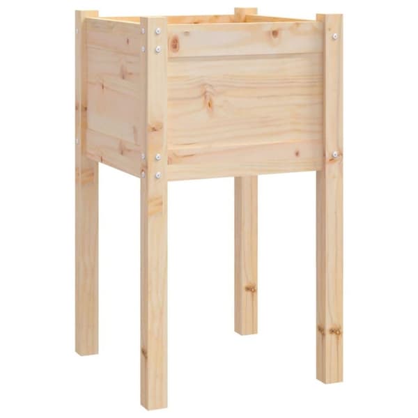 vidaXL Plantekasser 2 stk 40x40x70 cm heltre furu
