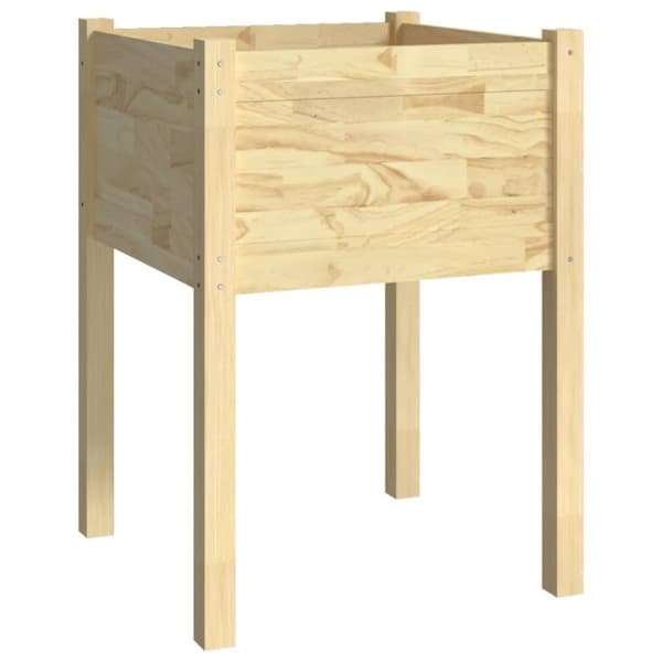 vidaXL Plantekasse 50x50x70 cm heltre furu