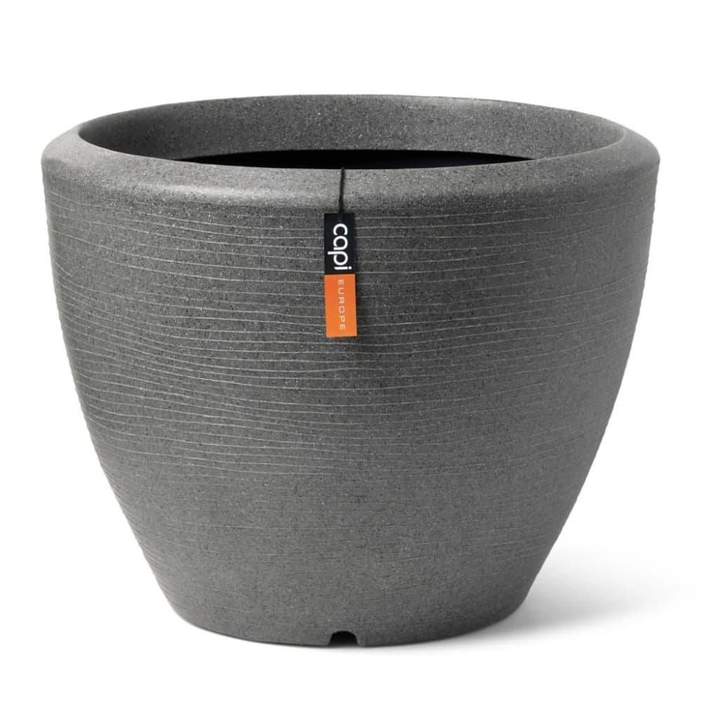 Capi Kruka Arc Granite avsmalnande låg 60x48 cm antracit