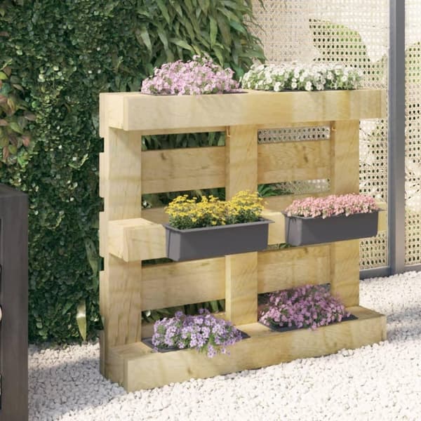 vidaXL blomsterkasser til Euro-paller 12 stk. 36x13,5x9,5 cm PP grå
