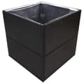 Miniatyrbilde 3 av 8: vidaXL Plantekasse svart 80x80x80 cm polyrotting