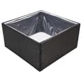 Miniatyrbillede 3 af 8: vidaXL havebord 80x80x40 cm polyrattan sort