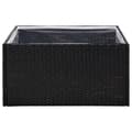 Miniatyrbillede 4 af 8: vidaXL havebord 80x80x40 cm polyrattan sort