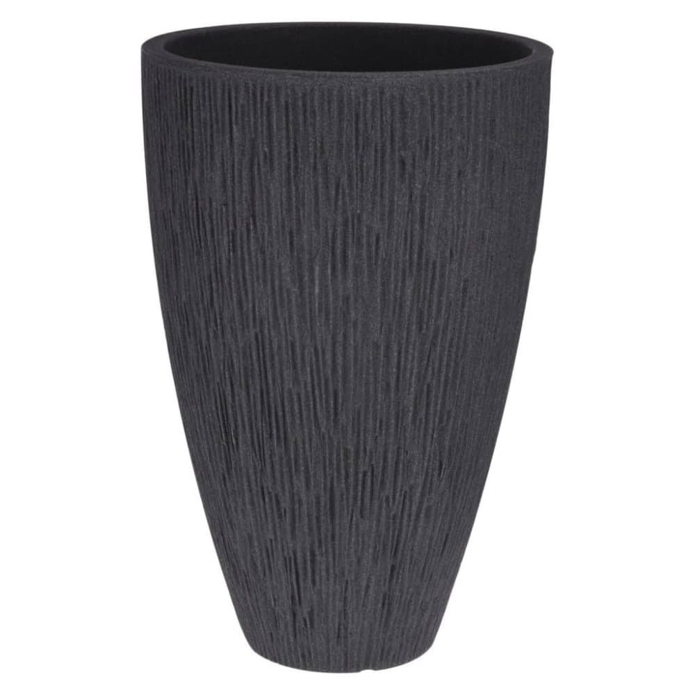 ProGarden Blomkruka ribbad Lava 60 cm antracit