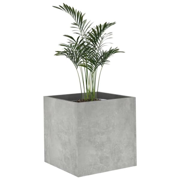 vidaXL Plantekasse betonggrå 40x40x40 cm konstruert tre