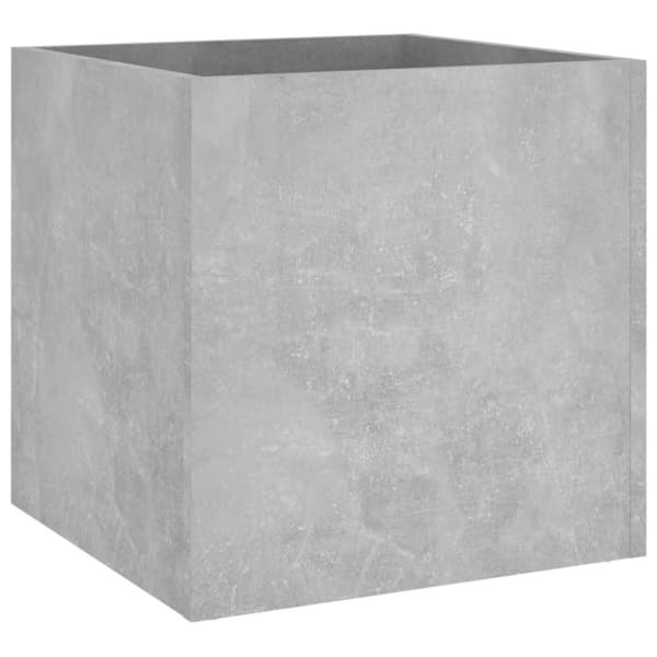 vidaXL Plantekasse betonggrå 40x40x40 cm konstruert tre