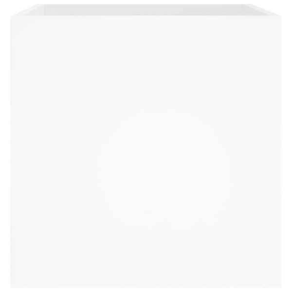 vidaXL Plantekasse høyglans hvit 40x40x40 cm konstruert tre