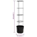 Pikkukuva 6 / 6: vidaXL Tomaattiruukku antrasiitti Ø39x150 cm polypropeeni