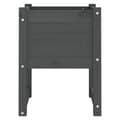 Miniatyrbilde 5 av 8: vidaXL Plantekasser 2 stk grå 40x40x52,5 cm heltre furu