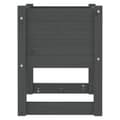 Miniatyrbilde 6 av 8: vidaXL Plantekasser 2 stk grå 40x40x52,5 cm heltre furu