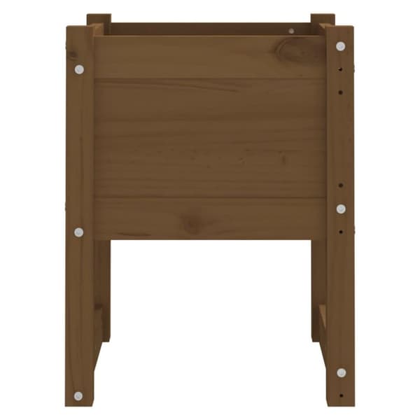 vidaXL Odlingslådor 2 st honungsbrun 40x40x52,5 cm massiv furu