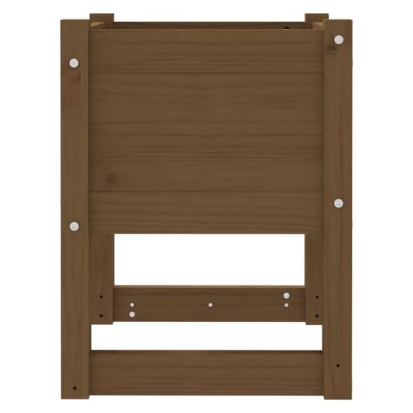 vidaXL Odlingslådor 2 st honungsbrun 40x40x52,5 cm massiv furu