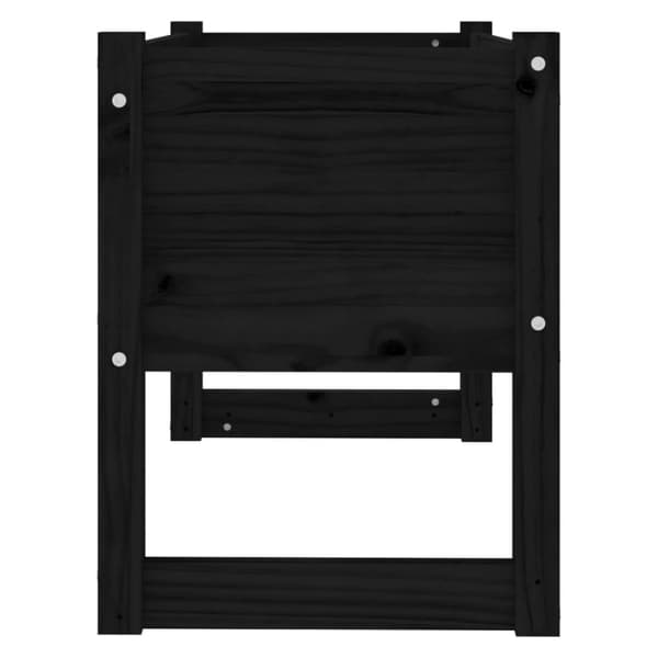 vidaXL Odlingslåda Svart 78x40x52 cm massiv furu