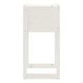 Miniatyrbilde 5 av 7: vidaXL Plantekasse hvit 40x40x81 cm heltre furu