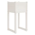 Miniatyrbilde 1 av 7: vidaXL Plantekasse hvit 40x40x81 cm heltre furu