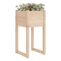 Miniatyrbilde 3 av 8: vidaXL Plantekasser 2 stk 40x40x81 cm heltre furu