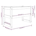 Miniatyrbilde 7 av 7: vidaXL Plantekasse honningbrun 78x40x52 cm heltre furu