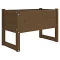 Miniatyrbilde 1 av 7: vidaXL Plantekasse honningbrun 78x40x52 cm heltre furu