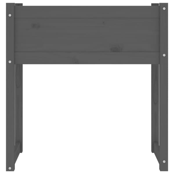 vidaXL Odlingslåda grå 78x40x81 cm massiv furu