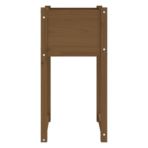 vidaXL Skrivbord honungsbrun 40x40x81 cm massiv furu