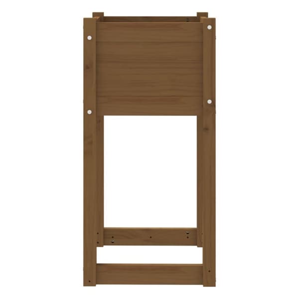 vidaXL Skrivbord honungsbrun 40x40x81 cm massiv furu