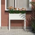Miniatyrbilde 3 av 9: vidaXL Plantekasse hvit 78x40x81 cm heltre furu