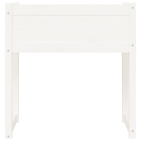 vidaXL Plantekasse hvit 78x40x81 cm heltre furu