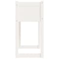 Miniatyrbilde 6 av 9: vidaXL Plantekasse hvit 78x40x81 cm heltre furu