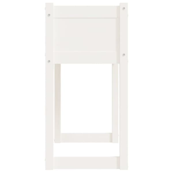 vidaXL Plantekasse hvit 78x40x81 cm heltre furu
