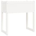 Miniatyrbilde 1 av 9: vidaXL Plantekasse hvit 78x40x81 cm heltre furu