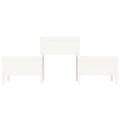Miniatyrbilde 4 av 8: vidaXL Plantekasse hvit 178,5x44x75 cm heltre furu