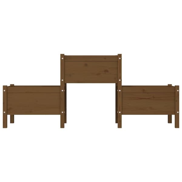 vidaXL Plantekasse honningbrun 178,5x44x75 cm heltre furu