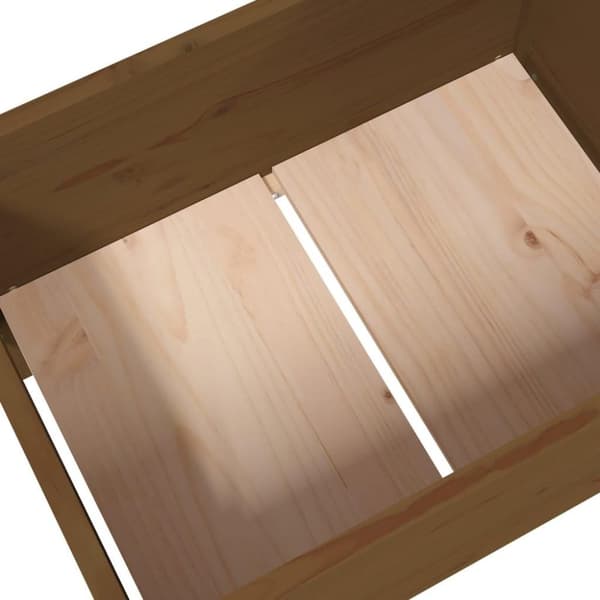 vidaXL Plantekasse honningbrun 178,5x44x75 cm heltre furu