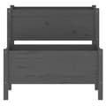 Miniatyrbilde 4 av 7: vidaXL Plantekasse svart 84,5x84x75 cm heltre furu