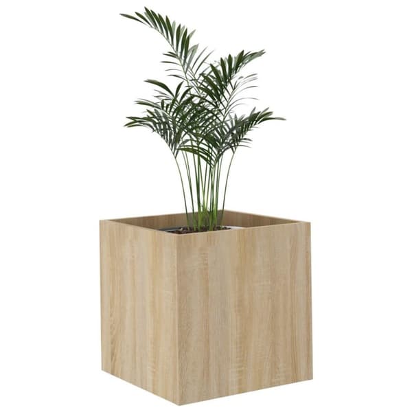 vidaXL plantekasse 40x40x40 cm konstrueret træ sonoma-eg