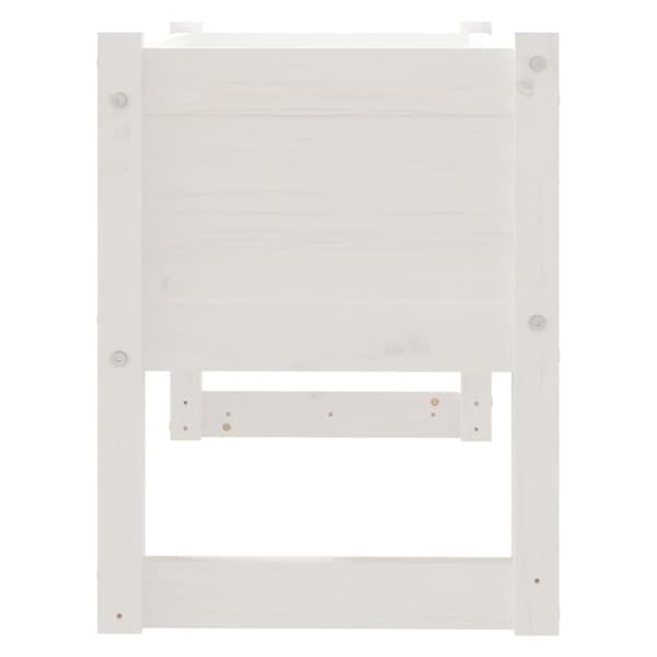 vidaXL plantekasse 78x40x52 cm massivt fyrretræ hvid