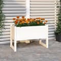 Miniatyrbillede 2 af 7: vidaXL plantekasse 78x40x52 cm massivt fyrretræ hvid