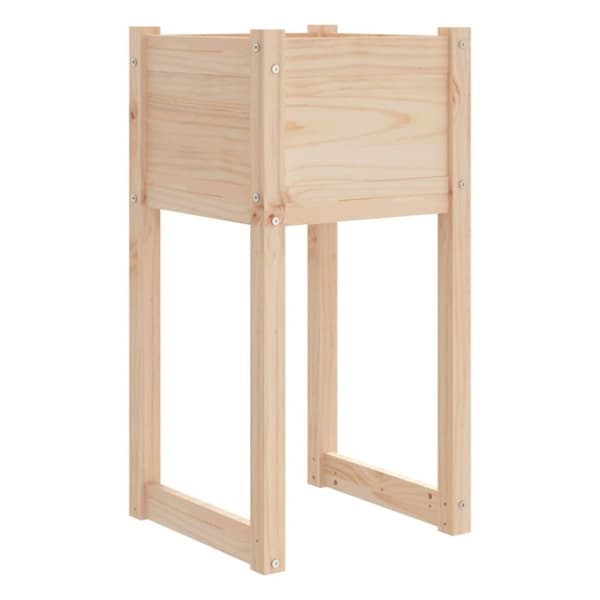 vidaXL Kukkalaatikot 2 kpl 40x40x81 cm täysi mänty