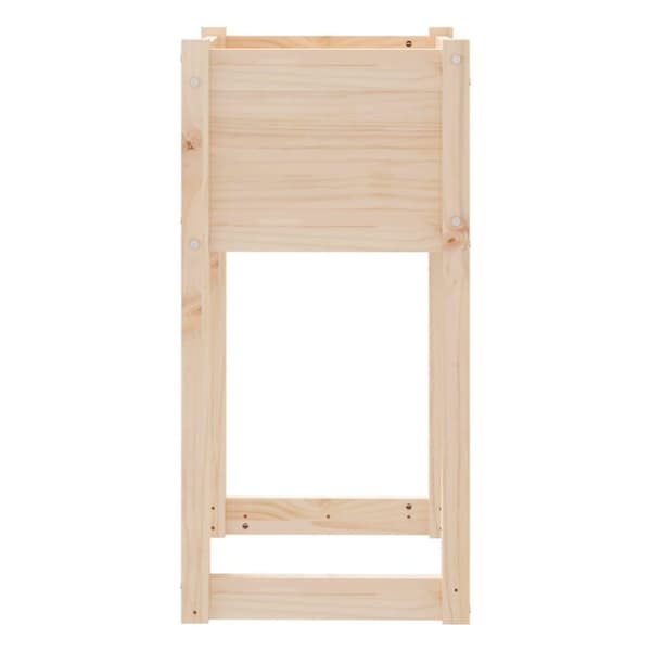 vidaXL Kukkalaatikot 2 kpl 40x40x81 cm täysi mänty