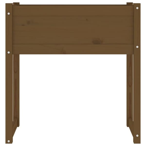 vidaXL Kukkalaatikko hunajanruskea 78x40x81 cm täysi mänty