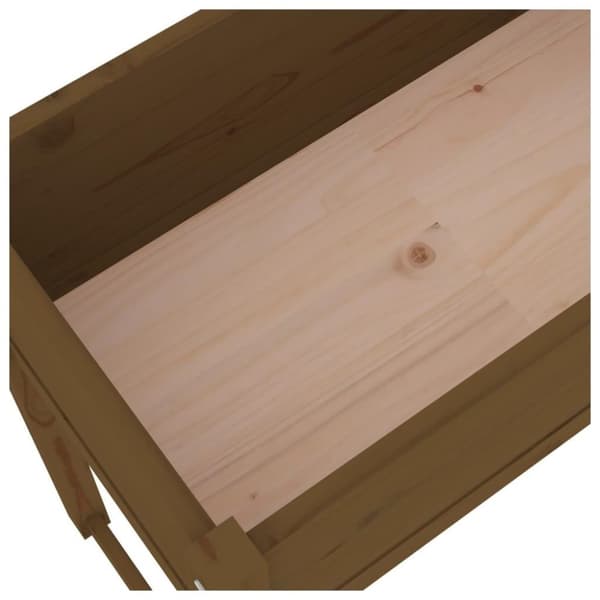 vidaXL Kukkalaatikko hunajanruskea 78x40x81 cm täysi mänty