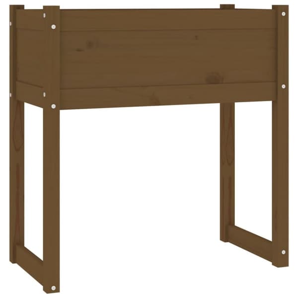 vidaXL Kukkalaatikko hunajanruskea 78x40x81 cm täysi mänty