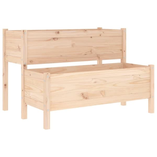 vidaXL plantekasse 110x84x75 cm massivt fyrretræ
