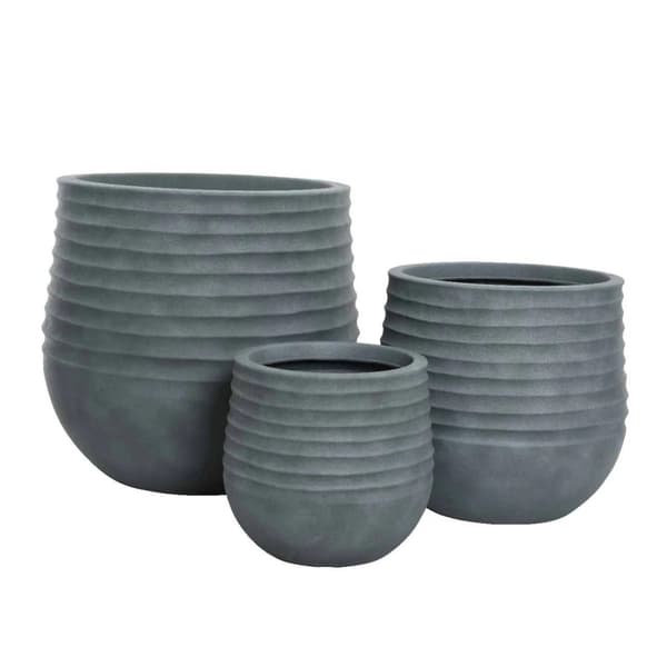 Kaemingk Jamie Round Plastic Planter