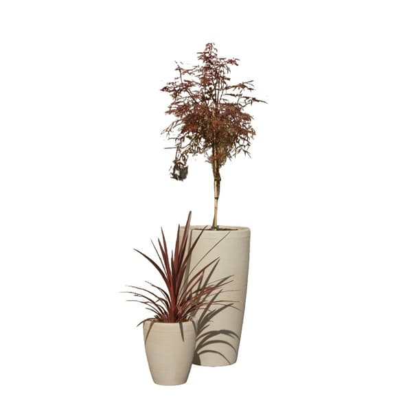 Strata Amesbury kruka med steneffekt Grey 50cm