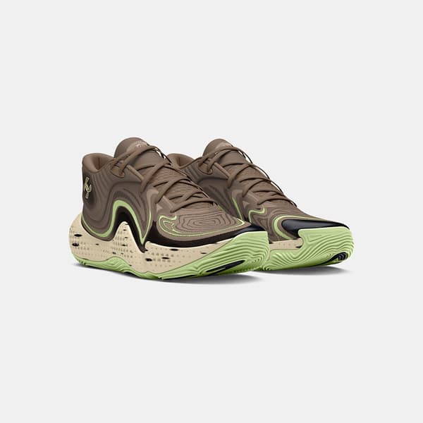 Under Armour Spawn 6 Mid Camo Koripallokengät EU 43 Mies