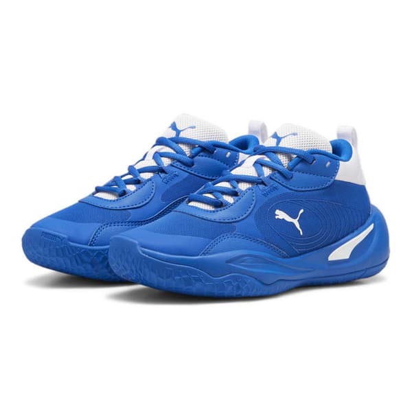 Puma Playmaker Pro Basketbollskor För Ungdomar Blå EU 37 Man