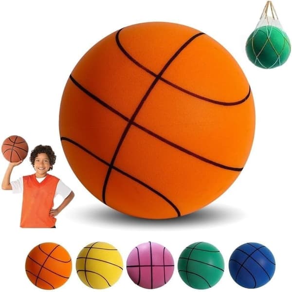 OBOSOE Ny Silent Basketball Dribbling Indendørs Skum Træningsbold, Silent Bounce No Noise Basketball