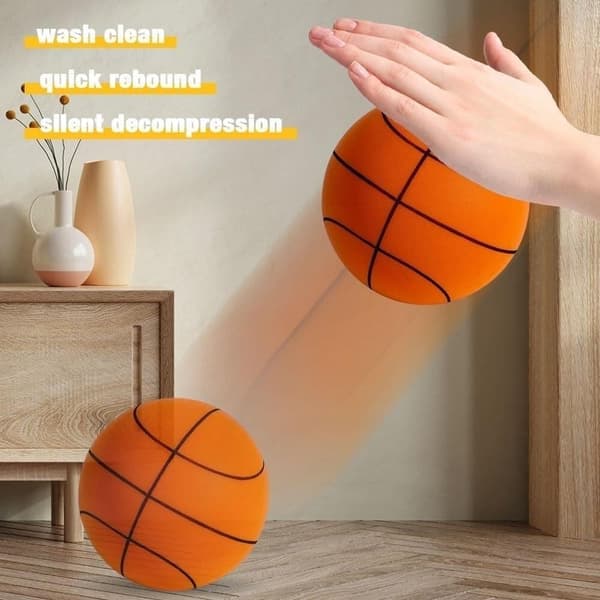 OBOSOE Ny Silent Basketball Dribbling Indendørs Skum Træningsbold, Silent Bounce No Noise Basketball